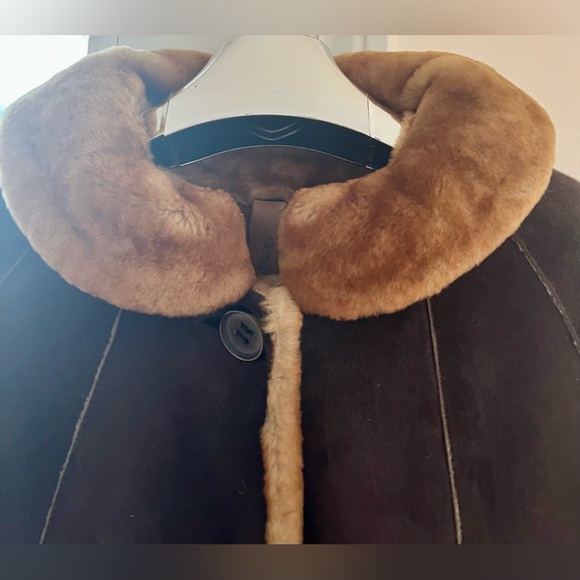 Opifix women’s shearling sheepskin coat, made in Italy. Size EU 40- US 8/10 - Picture 2 of 14
